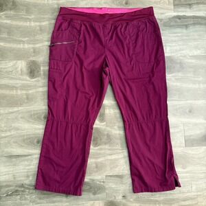 Beyond Scrubs Pants Magenta and Pink with Pocket. Pants Size Large P2X -‎ XXL